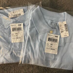 Children’s Place Light Blue Polo Shirt Size M (7/8) School Uniform 2 for $12